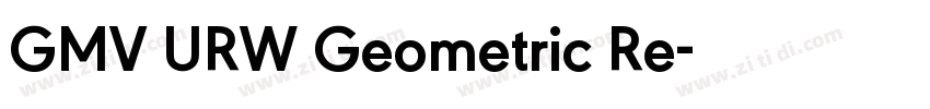 GMV URW Geometric Re字体转换